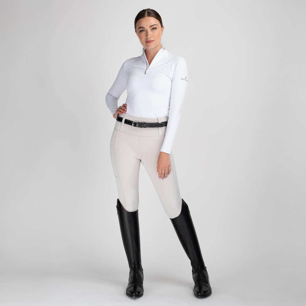 Mochara Pull On Breeches Full Seat Stone