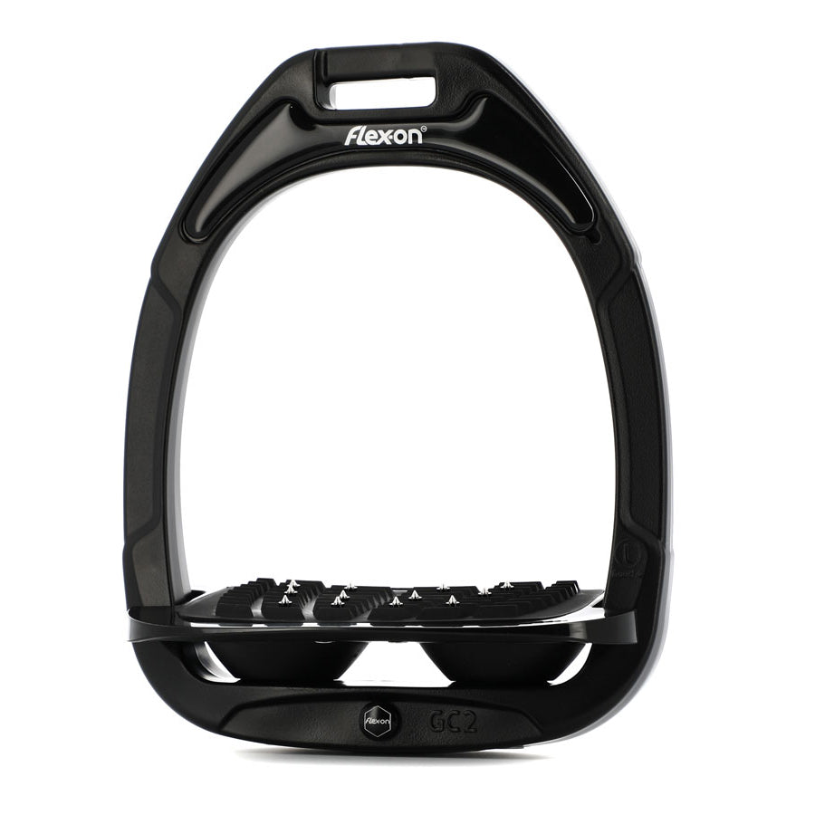 Flex-on Green Composite Stirrups Black/Black/Black Inclined Ultra Grip