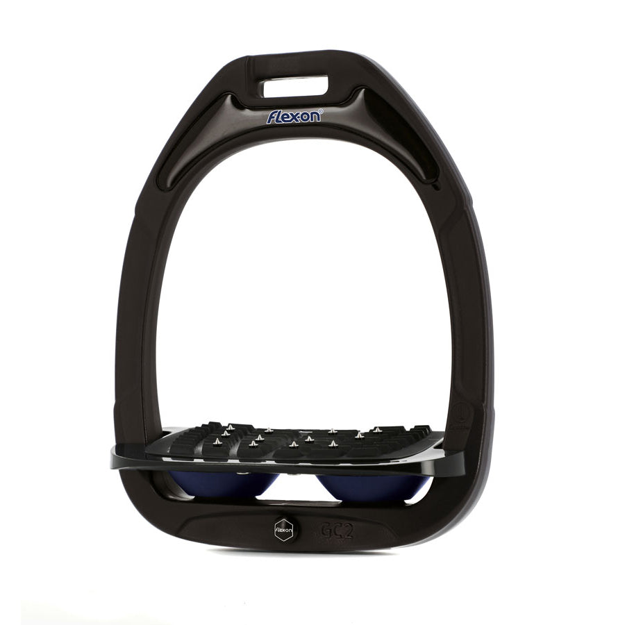 Flex-on Green Composite Stirrups Black/Black/Navy Inclined Ultra Grip