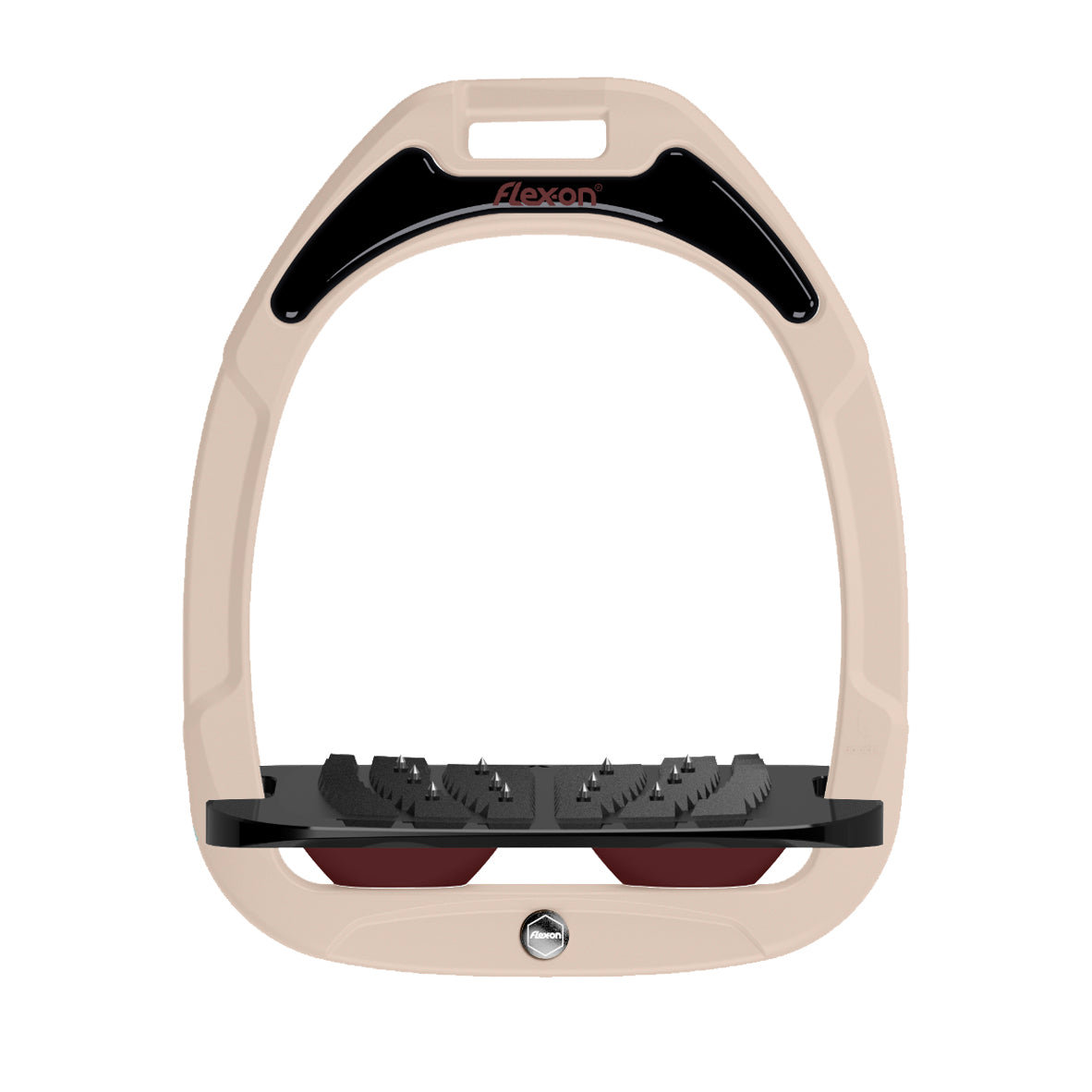 Flex-on Green Composite Stirrups Milkshake/Black/Chocolate Inclined Ultra Grip