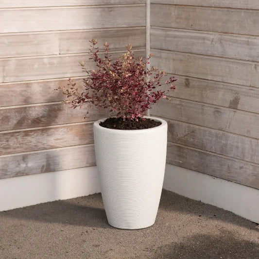 Strata Amesbury Medium Tapered Round Planter Stone