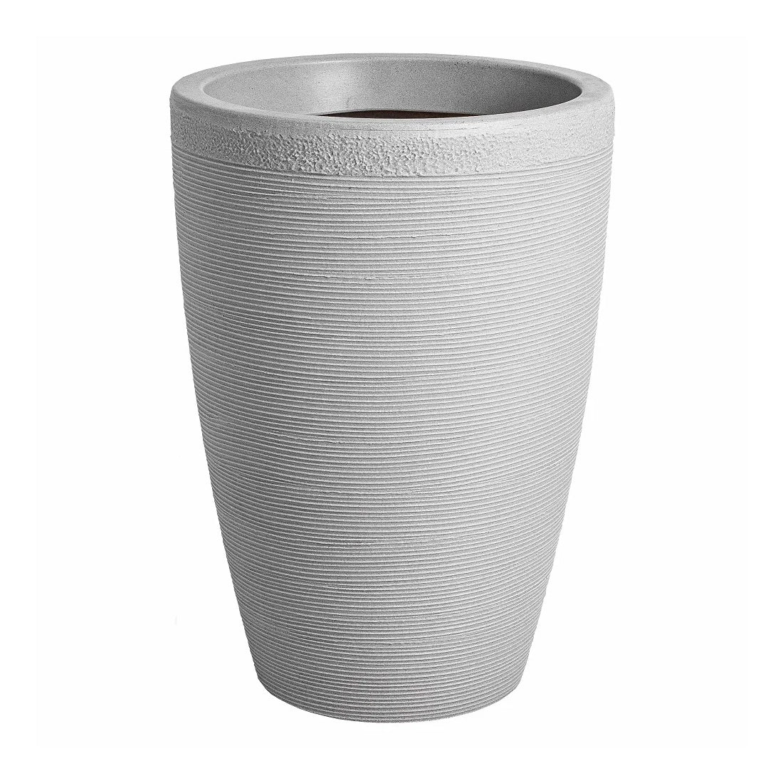 Strata Amesbury Medium Tapered Round Planter Stone