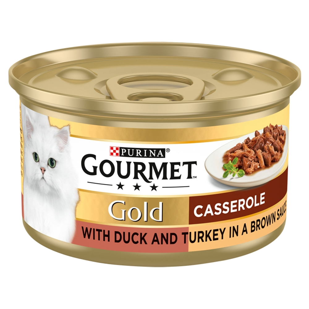 Gourmet Gold Gold Casserole in Gravy Duck and Turkey 85g