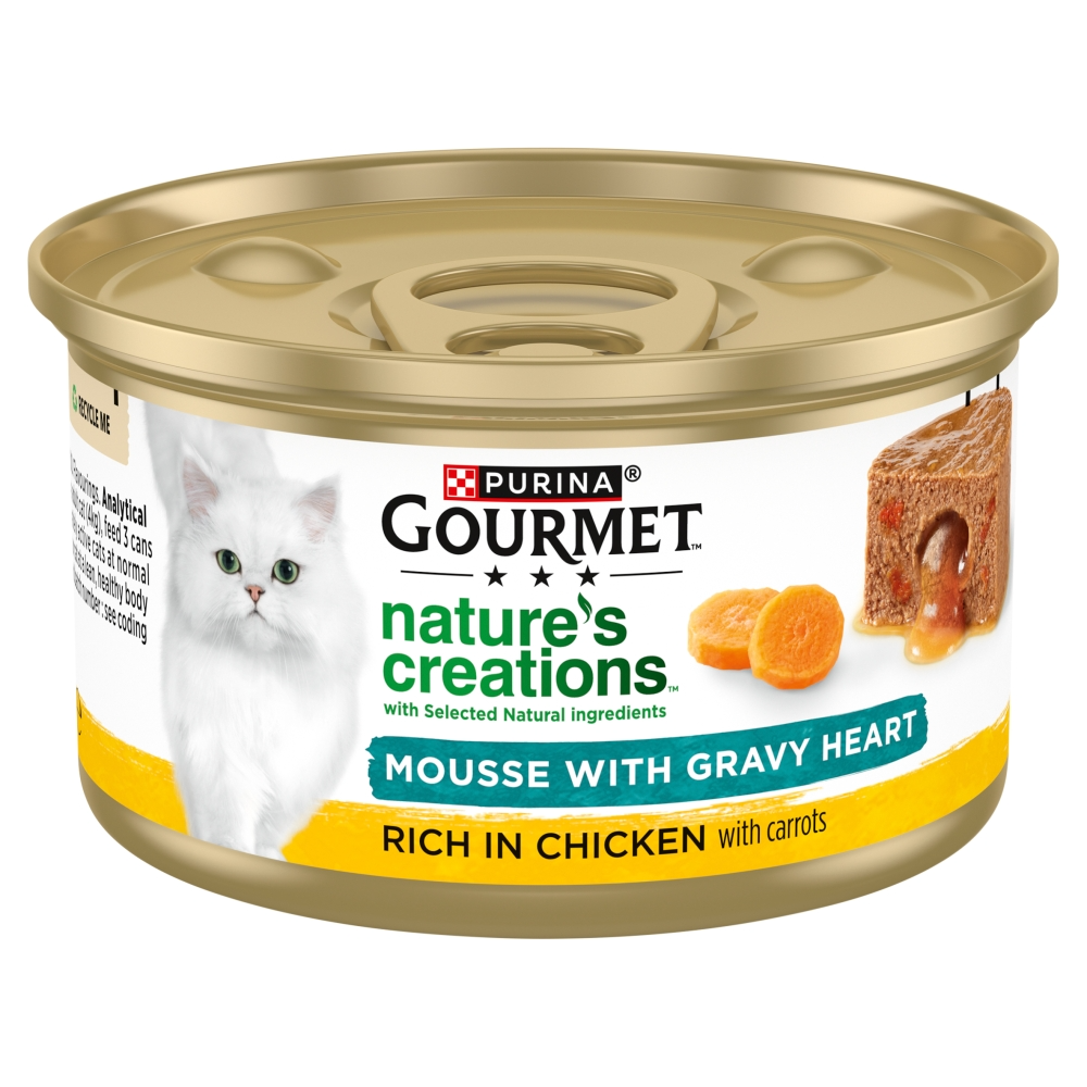 Gourmet Natures Creations Mousse With Gravy Heart, Chicken & Carrot 85g