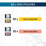 Gourmet Perle Pouch Box Senior 7+ Mini Fillets In Gravy 60x85g