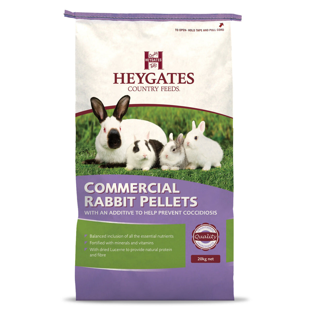 Heygates Commercial Rabbit Pellets with Coccidiostat 20kg