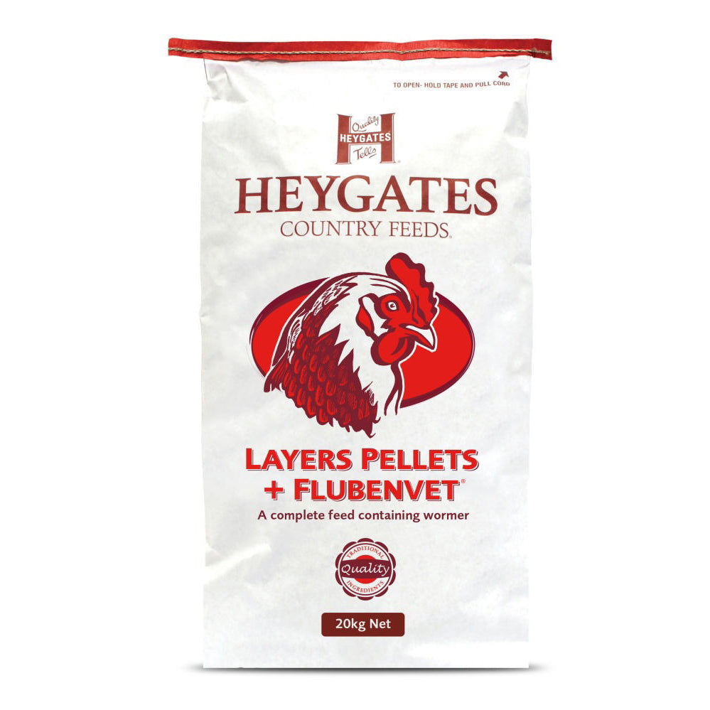 Heygates Layers Pellets + Flubenvet 20kg