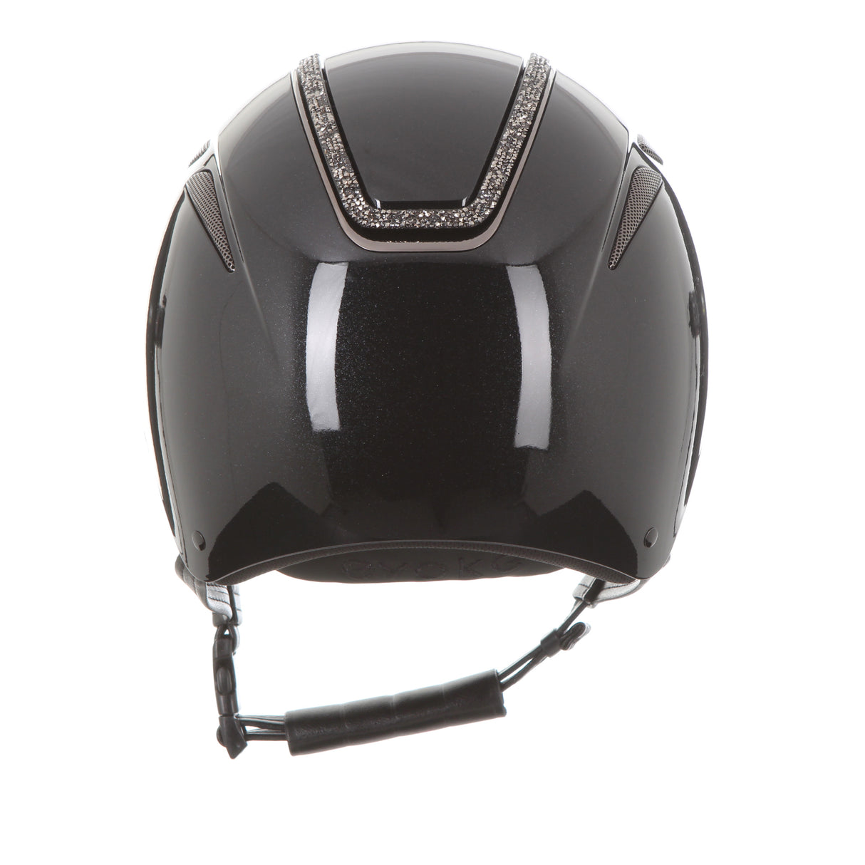 Evoke Callisto Classic Peak Metallic Black Metallic/Marcasite Crystal Frame