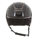 Evoke Callisto Classic Peak Metallic Black Metallic/Marcasite Crystal Frame
