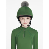 Le Mieux Classique Pom Hat Silk Hunter Green