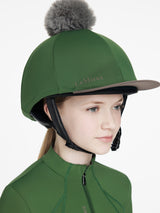 Le Mieux Classique Pom Hat Silk Hunter Green