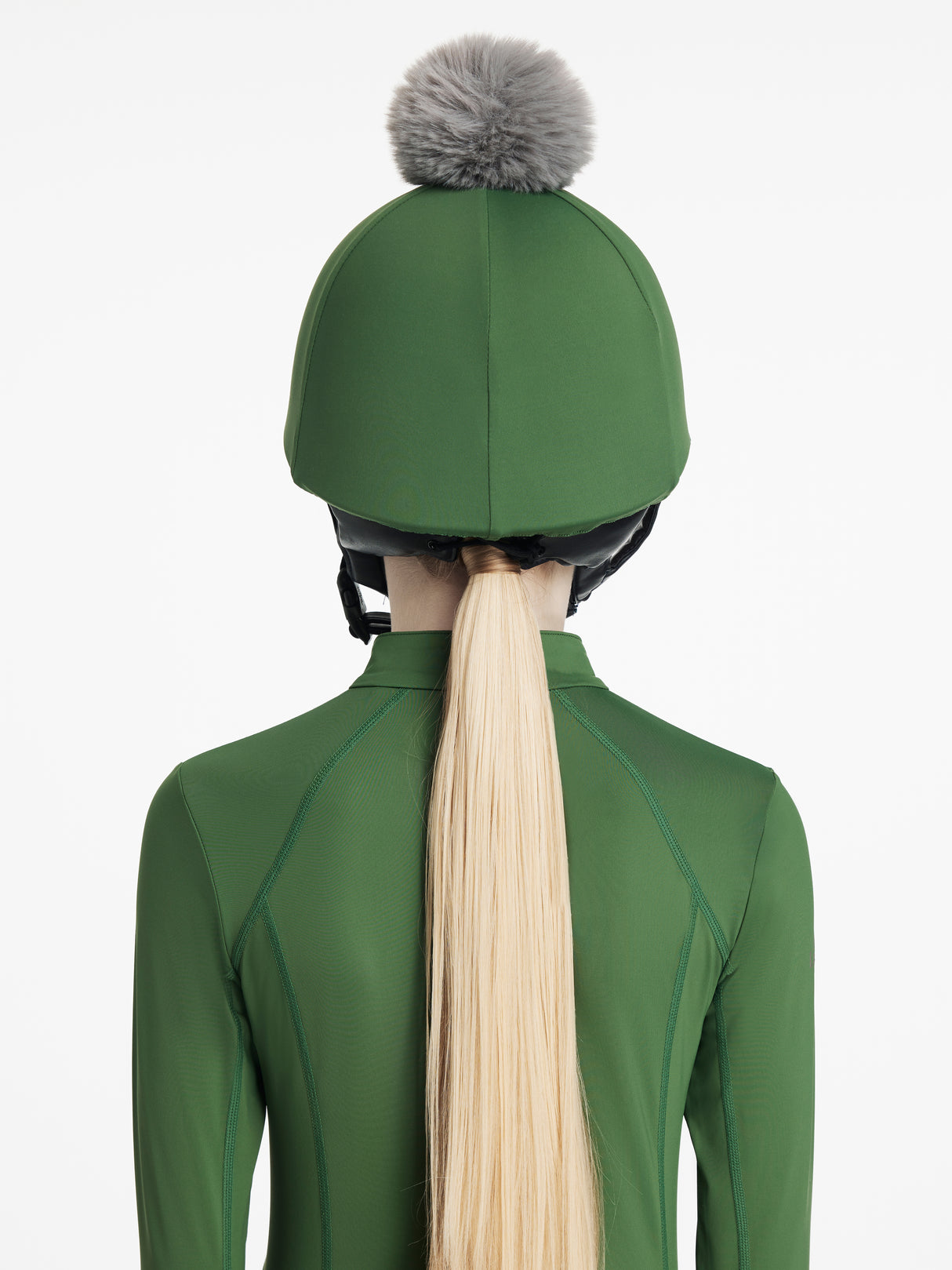 Le Mieux Classique Pom Hat Silk Hunter Green