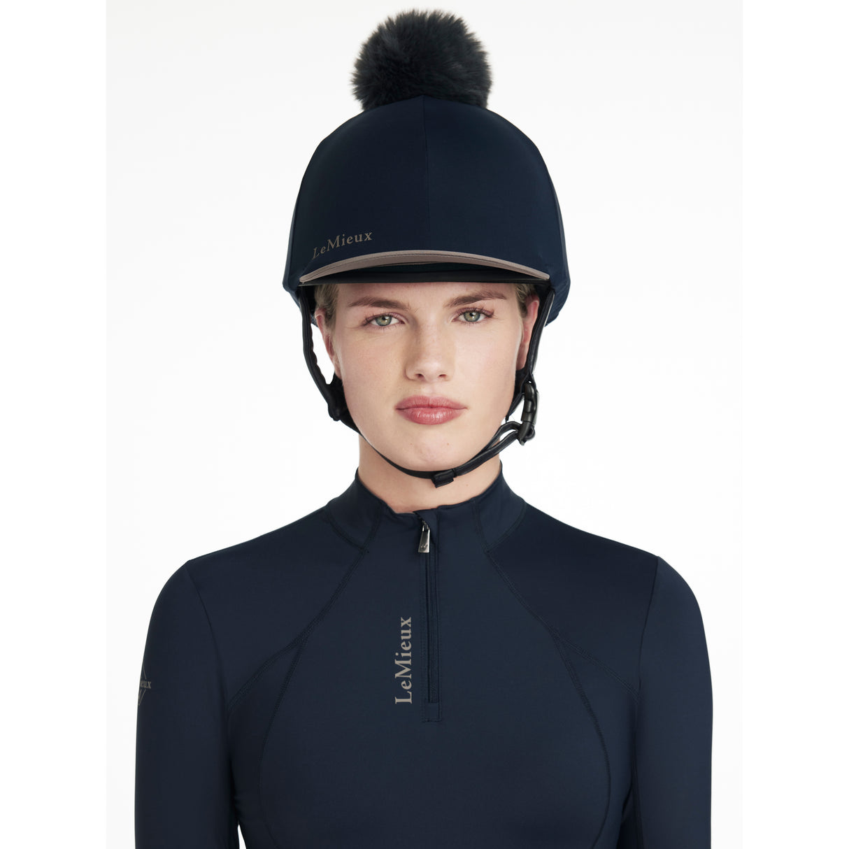 Le Mieux Classique Pom Hat Silk Navy