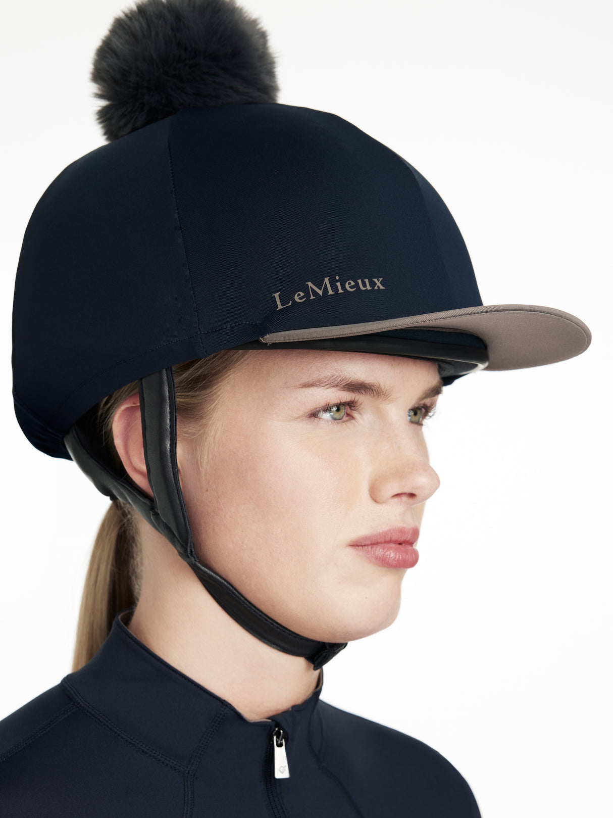 Le Mieux Classique Pom Hat Silk Navy
