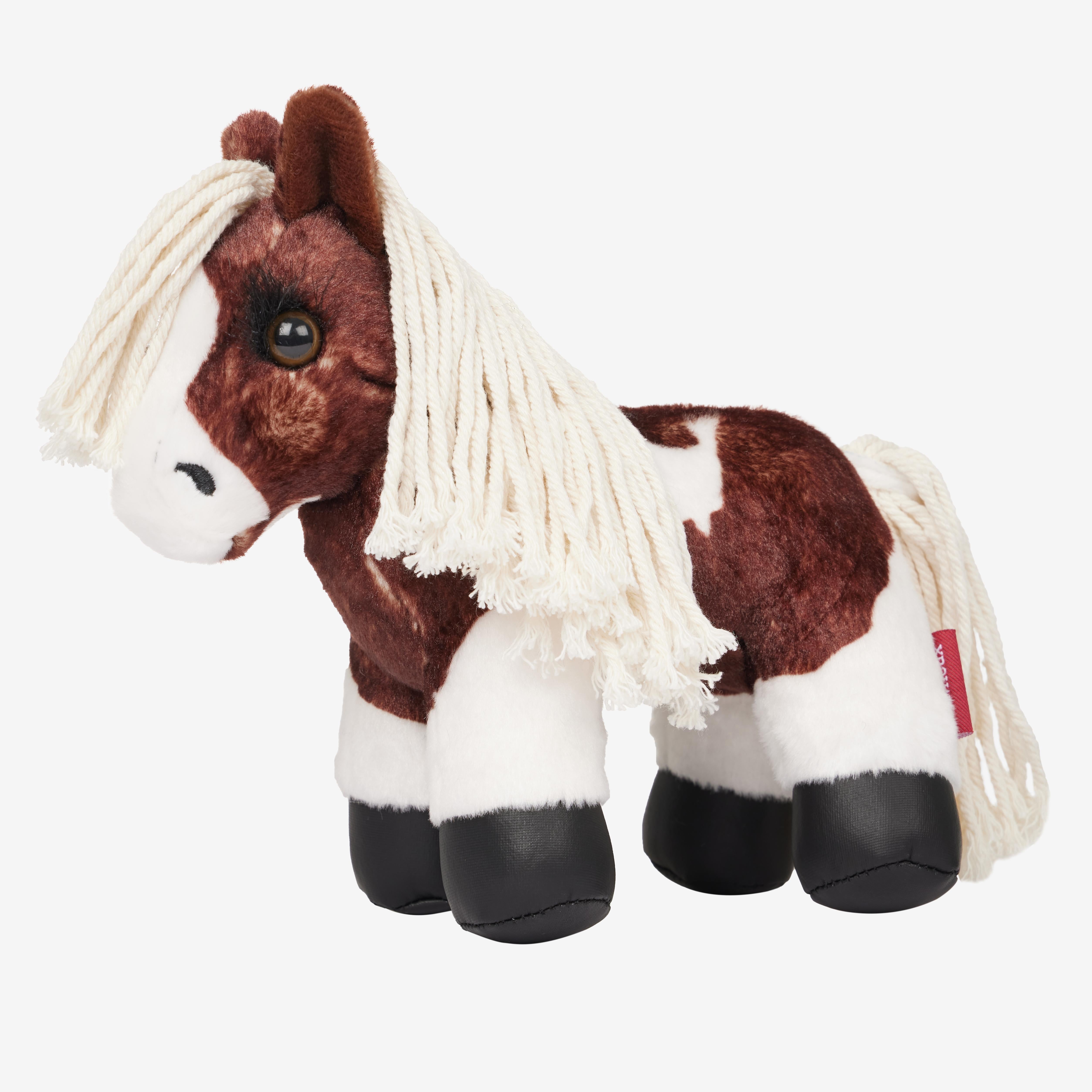 LeMieux Hobby Horse Flash Toy - Skewbald Pony Plushie For Kids (Soft & Fluffy)