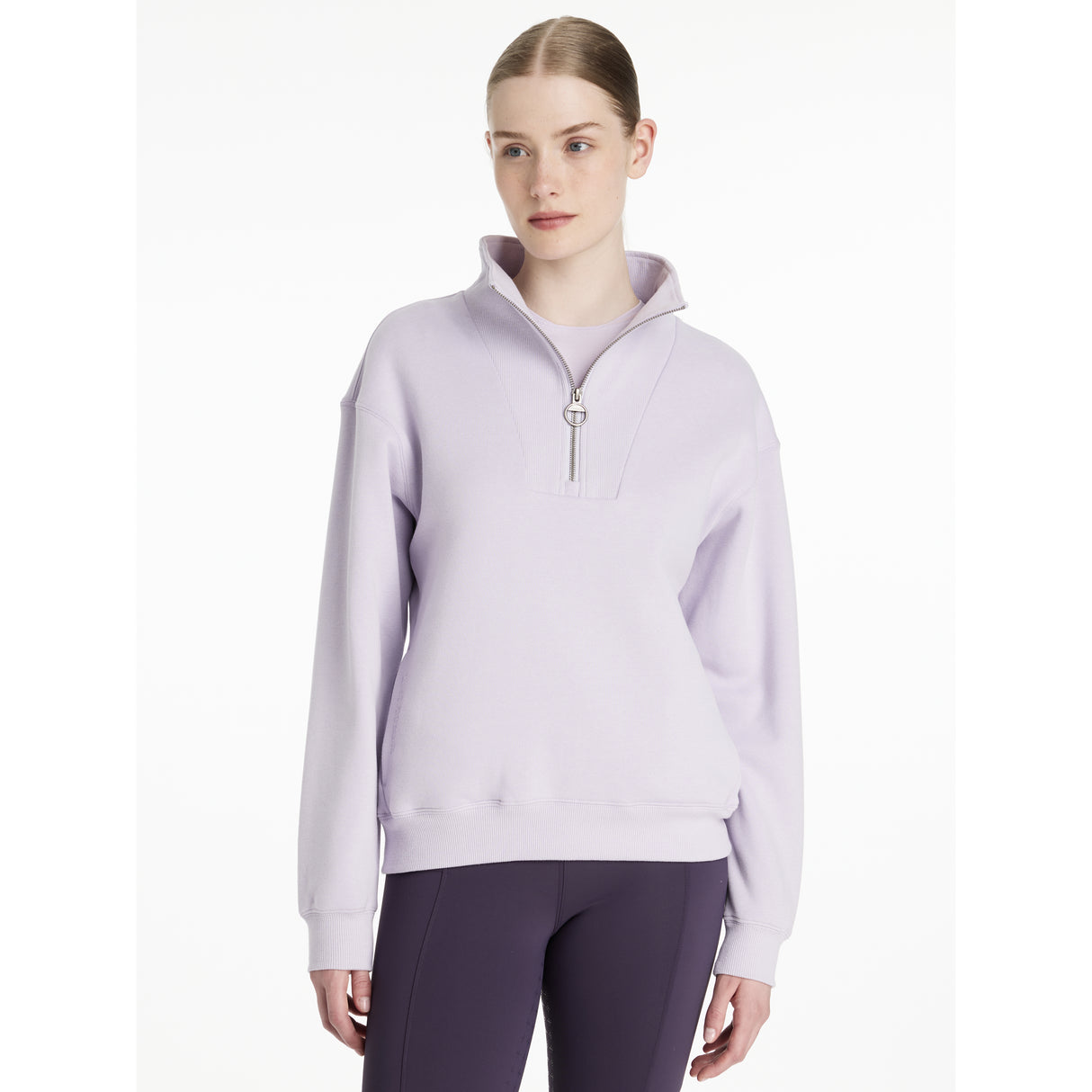 Le Mieux Keira Quarter Zip Sweat Lilac