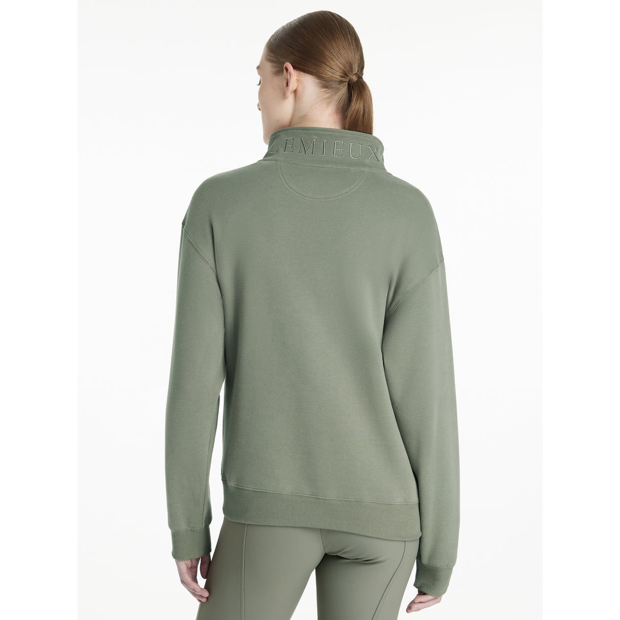 Le Mieux Keira Quarter Zip Sweat Rosemary