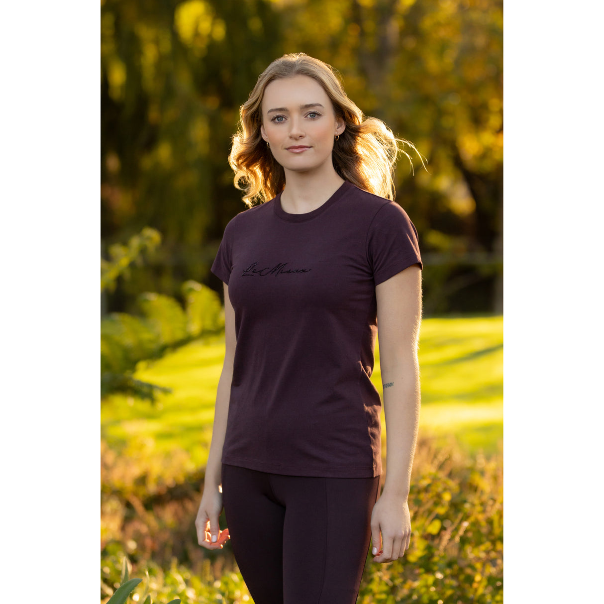 Le Mieux Classique Sparkle T-Shirt Damson