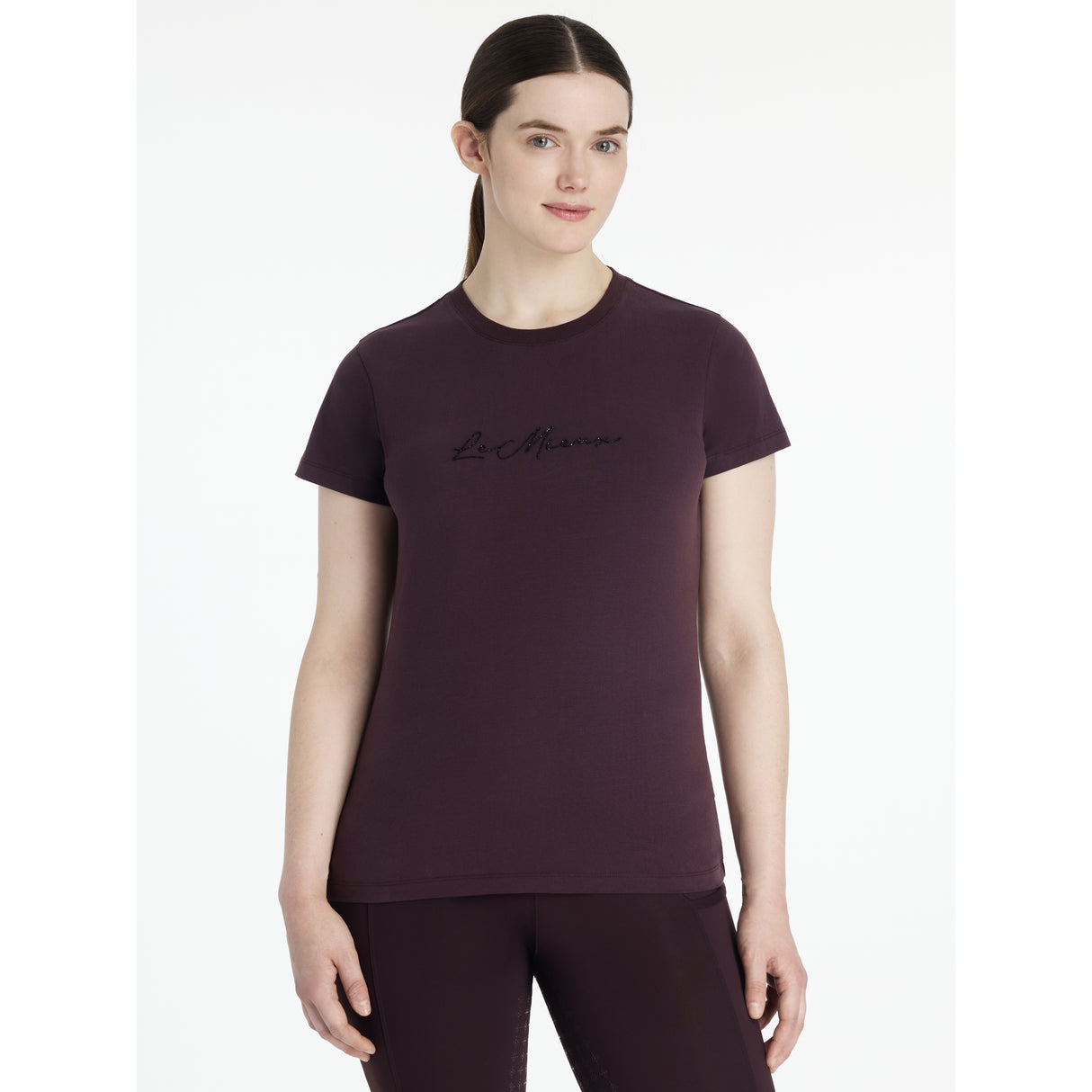 Le Mieux Classique Sparkle T-Shirt Damson