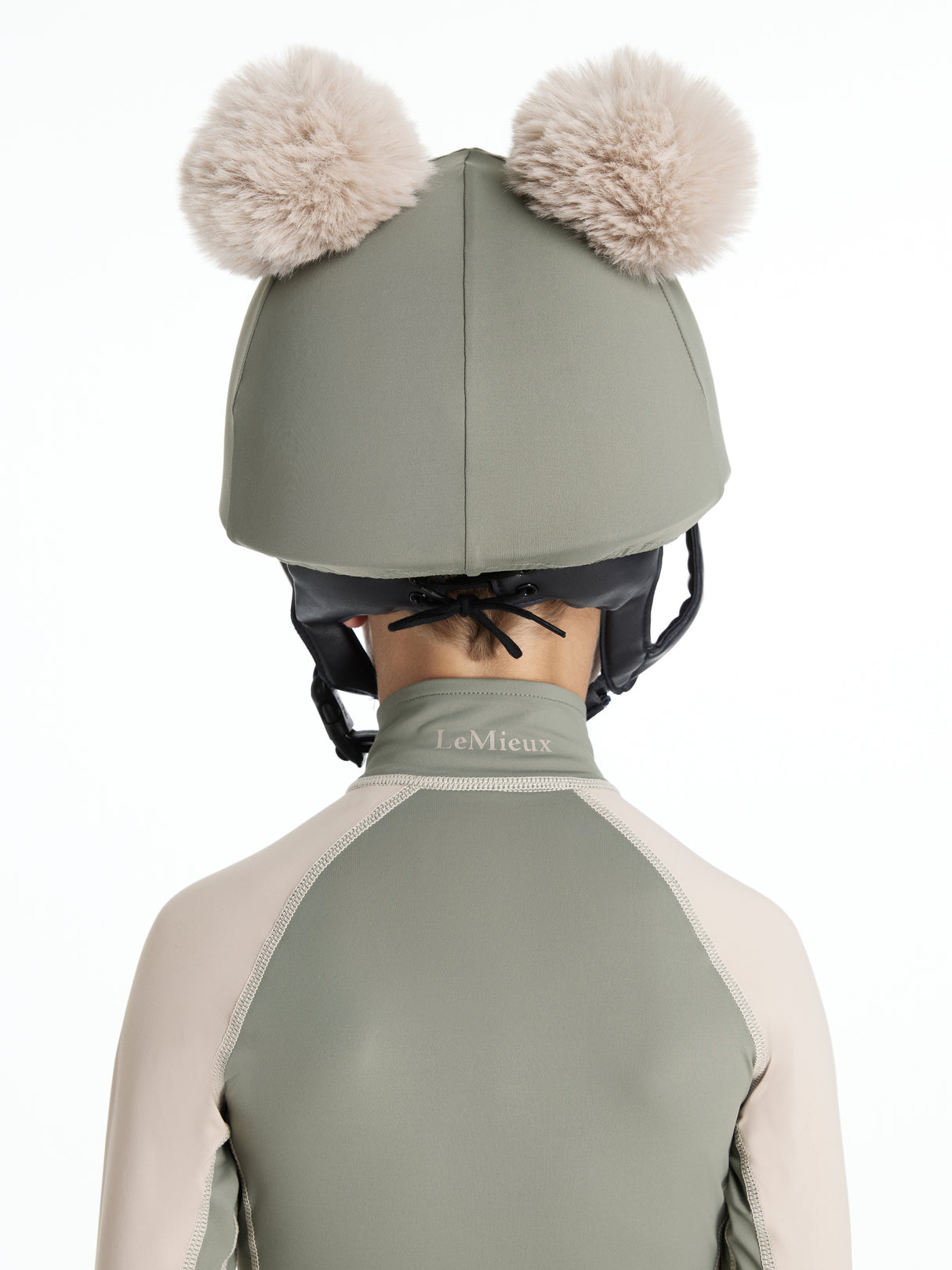 Le Mieux Mini Double Pom Hat Silk Rosemary
