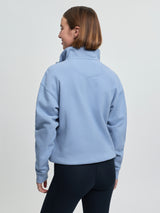 Le Mieux Kelsie Quarter Neck Sweat Powder Blue
