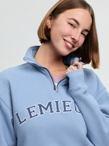 Le Mieux Kelsie Quarter Neck Sweat Powder Blue