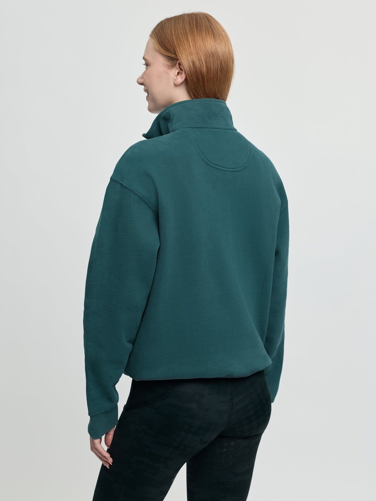 Le Mieux Kelsie Quarter Neck Sweat Jungle
