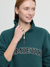 Le Mieux Kelsie Quarter Neck Sweat Jungle