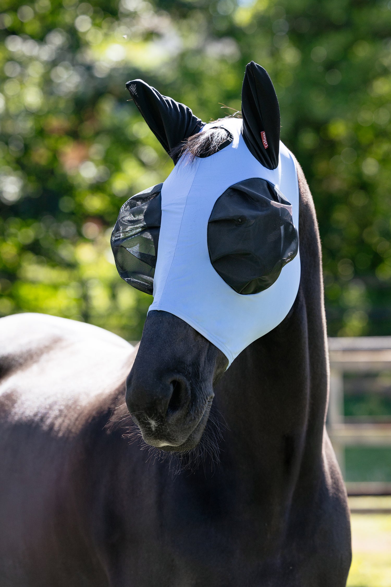 Le Mieux Bug Relief Half Fly Mask Powder Blue
