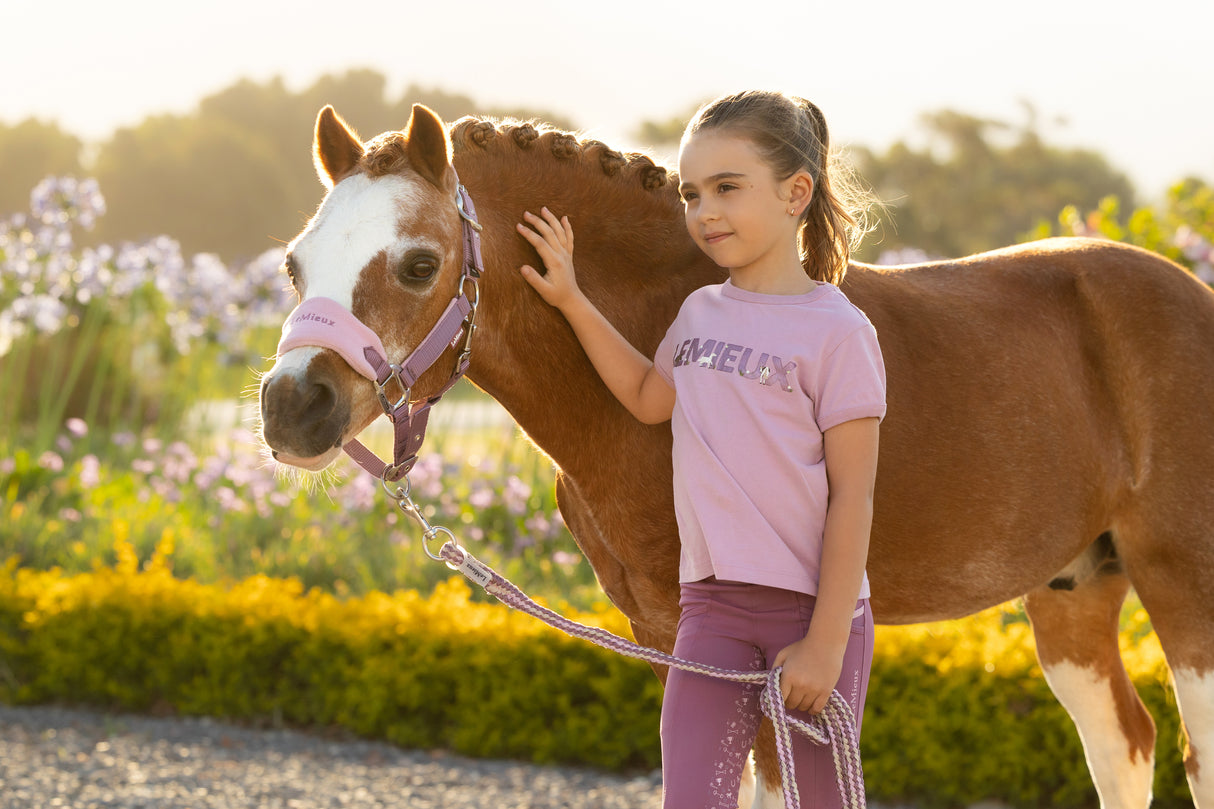 Le Mieux Mini Vogue Headcollar & Leadrope Mallow