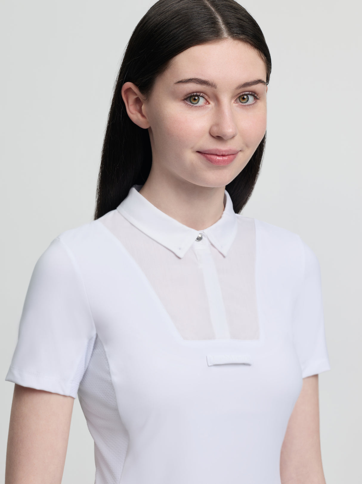 Le Mieux Junior Short Sleeve Primrose Show Shirt White
