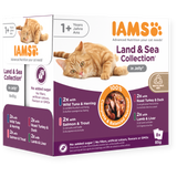 Iams Delights Wet Adult Cat Food Land & Sea In Jelly 8x85g