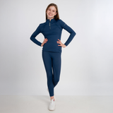 Mochara Young Rider Technical Leggings Indigo Recycled