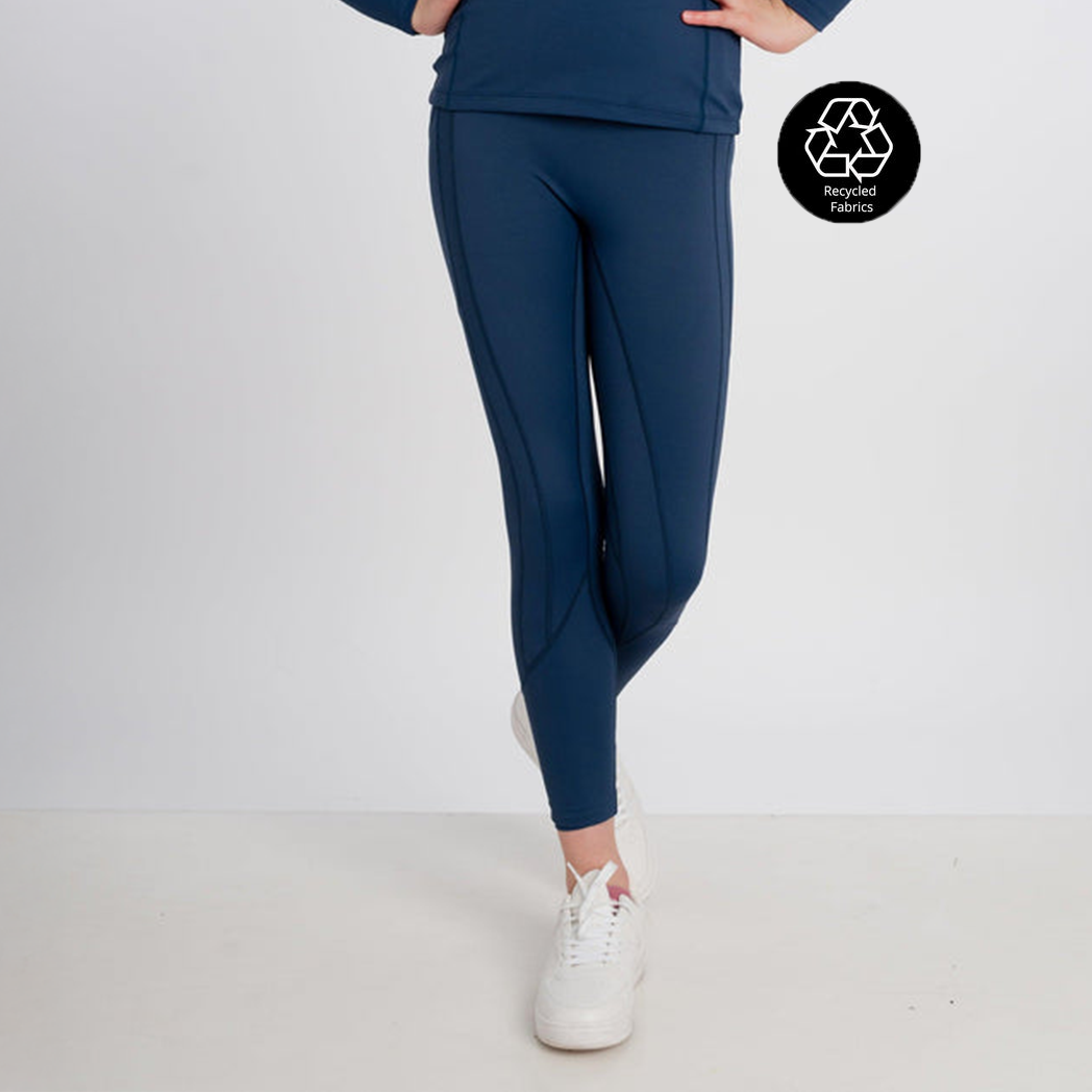 Mochara Young Rider Technical Leggings Indigo Recycled