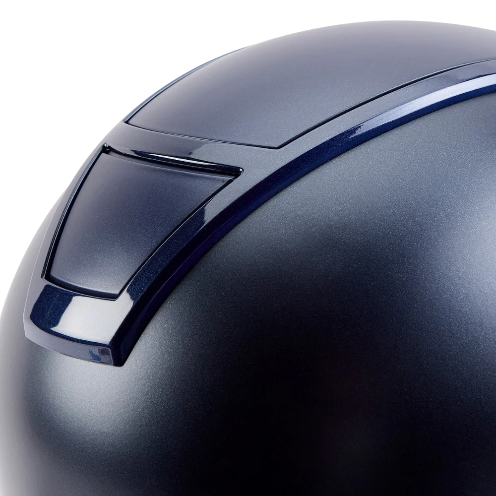 Champion Insight Peaked Helmet Oval Standard Peak Matt Navy / Gloss Navy