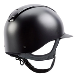 Champion Insight Peaked Helmet Oval Standard Peak Matt Black / Gloss Black