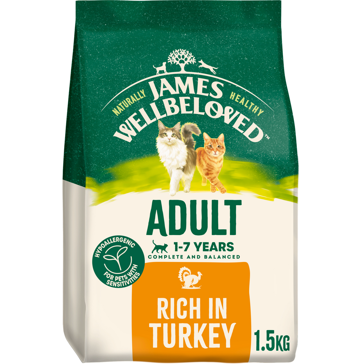 James Wellbeloved Cat - Adult Turkey 1.5kg