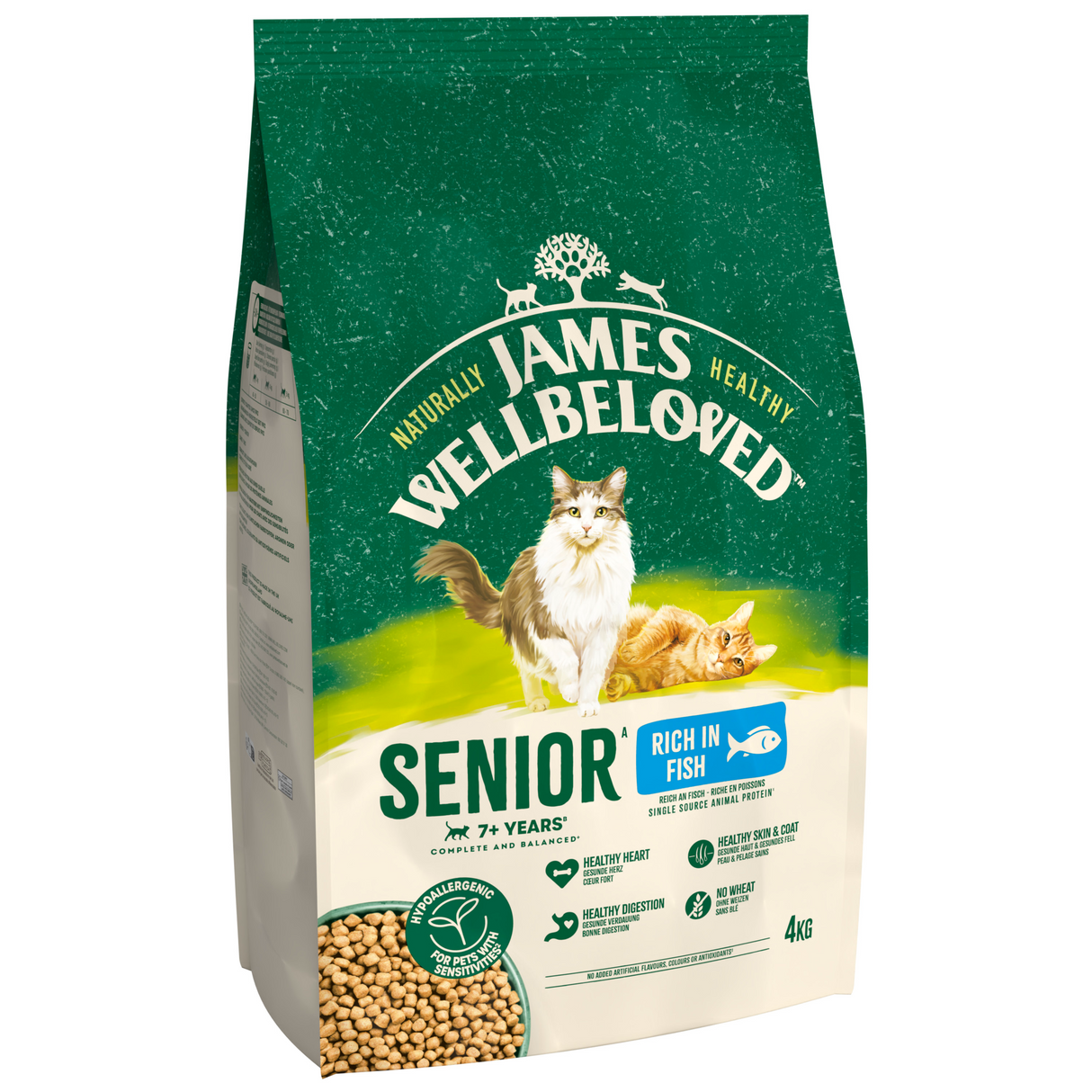 James Wellbeloved Cat - Senior Fish 4kg