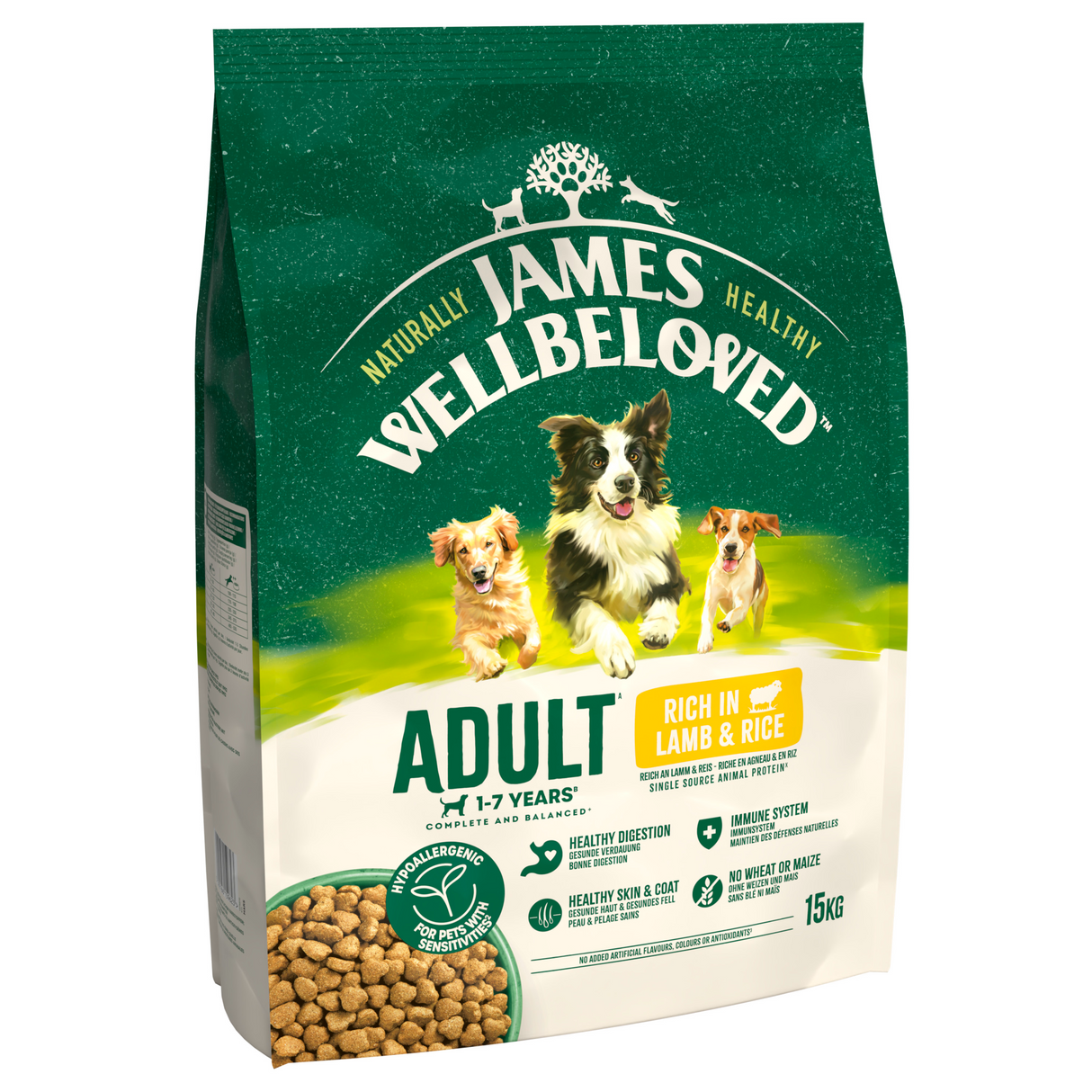 James Wellbeloved Dog - Adult Lamb & Rice 15kg