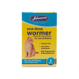 Johnsons One Dose Wormer Cat / Kitten 2 Tab