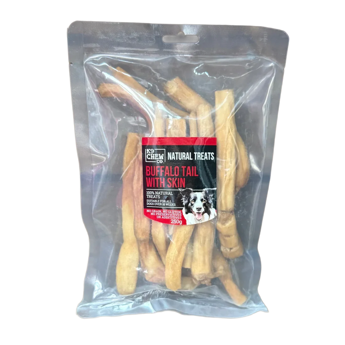 K9 Chew Co Buffalo Tail with Skin 15cm 250g