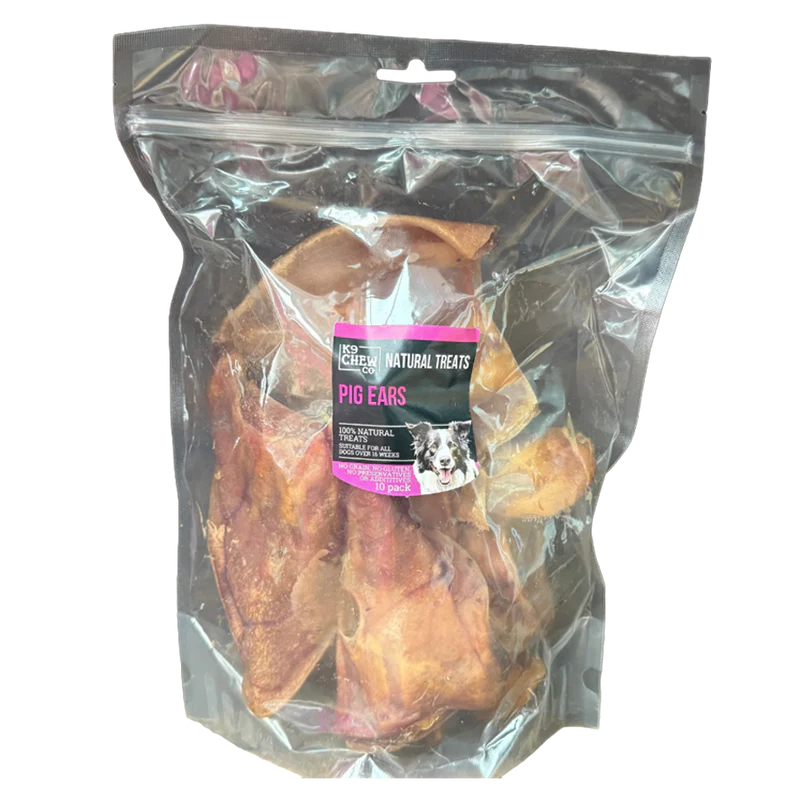 K9 Chew Co Pig Ears 10 pack