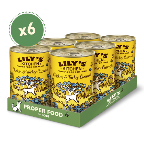Lily's Kitchen Dog Tin Chicken & Turkey Casserole 6x400g