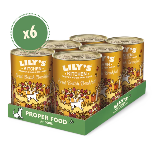 Lily's Kitchen Dog Tin Great British Breakfast 6x400g