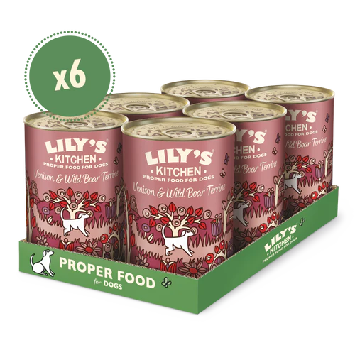 Lily's Kitchen Dog Tin Venison & Wild Boar Terrine 6x400g