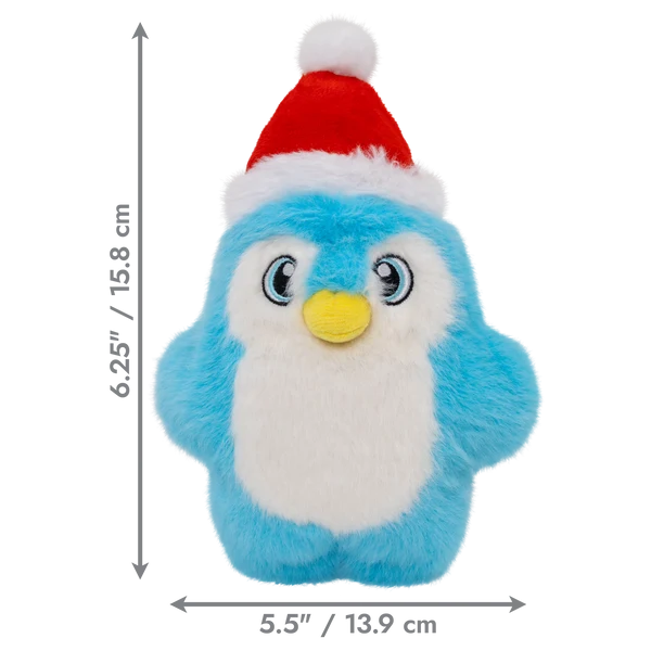 KONG Christmas Holiday Snuzzles Santa Penguin Small