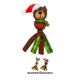 KONG Christmas Holiday Wubba Rudolf & Bear Assorted Small