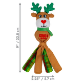 KONG Christmas Holiday Wubba Rudolf & Bear Assorted Small