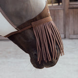 Kentucky Horsewear Fly Mask Classic With Ears & Nose Tassels Silver