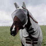Kentucky Horsewear Fly Mask Classic With Ears Silver